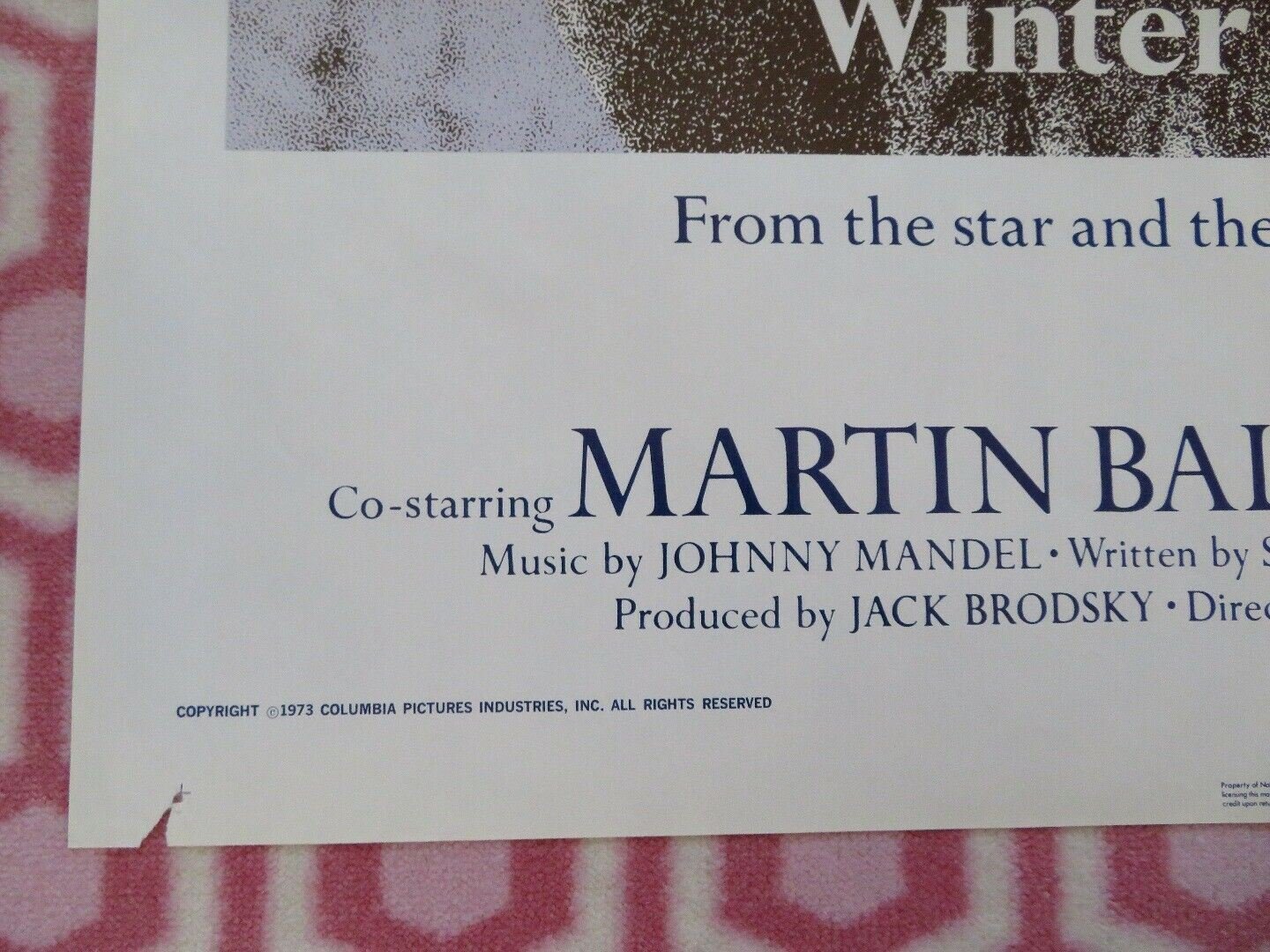 SUMMER WISHES, WINTER DREAMS ONE SHEET POSTER JOANNE WOODWARD 1973 Movie posters