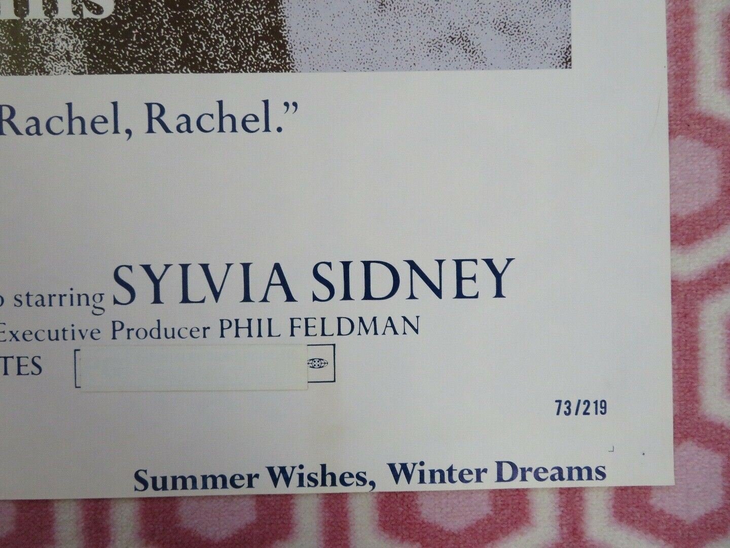 SUMMER WISHES, WINTER DREAMS ONE SHEET POSTER JOANNE WOODWARD 1973 Movie posters