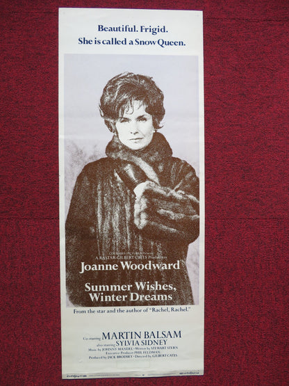SUMMER WISHES, WINTER DREAMS US INSERT (14"x 36") POSTER WOODWARD BALSAM 1973 Rendezvous Cinema Movie posters