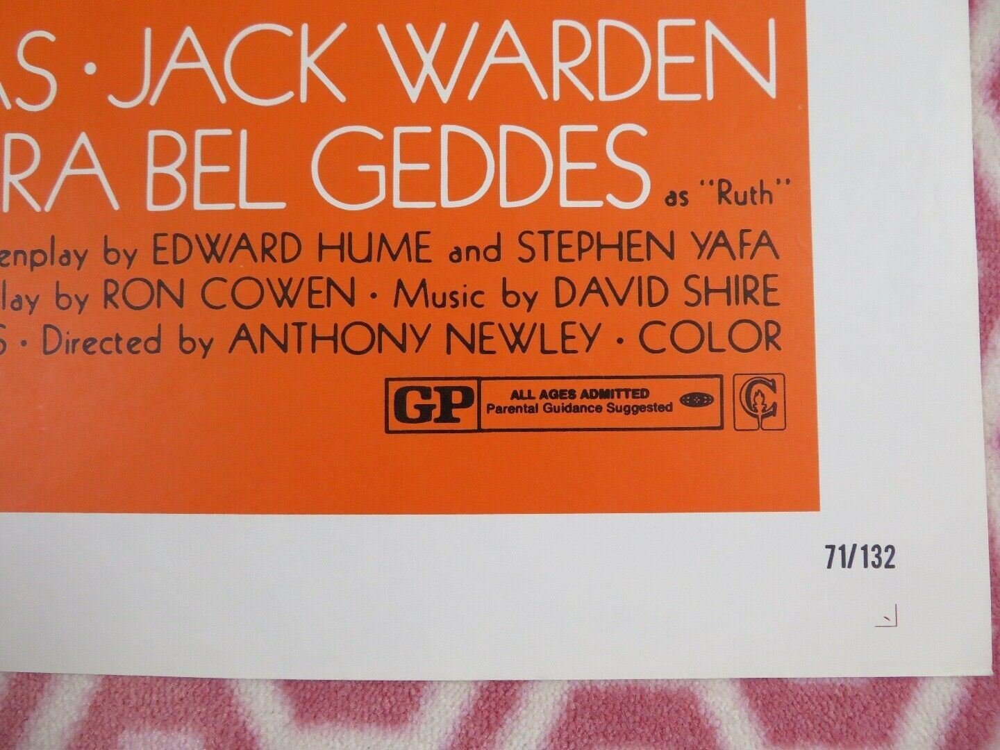 SUMMERTREE US ONE SHEET (27 x 41) POSTER MICHAEL DOUGLAS BARBARA BEL GEDDES Movie posters