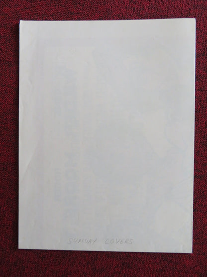 SUNDAY LOVERS FOLDED US ONE SHEET POSTER ROGER MOORE GENE WILDER 1981 Rendezvous Cinema Movie posters