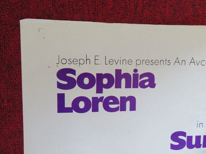 SUNFLOWER FOLDED US ONE SHEET POSTER LUDMILA SAVELYEVA 1970 Movie posters