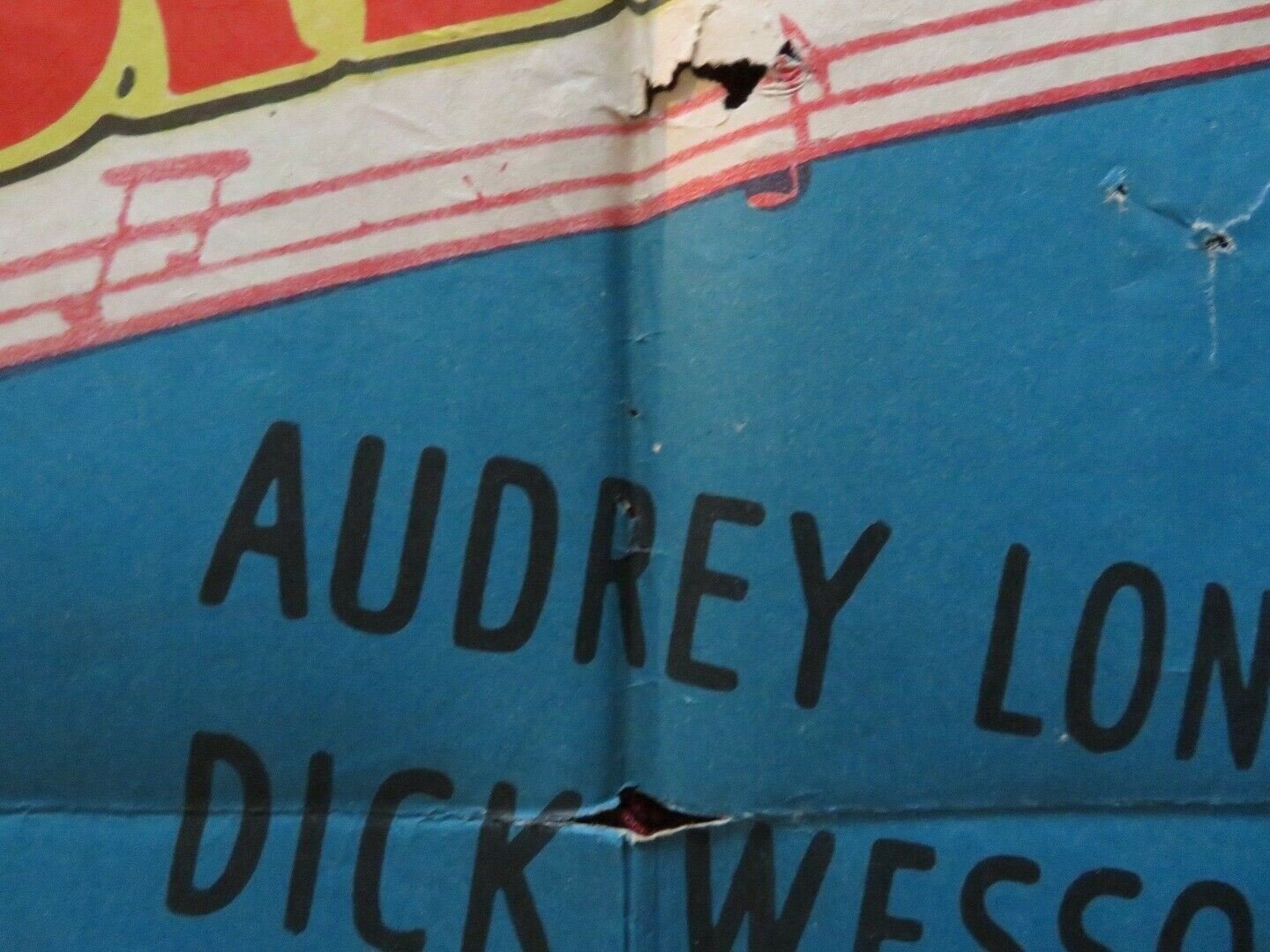 SUNNY SIDE OF THE STREET FOLDED US ONE SHEET POSTER FRANKIE LAINE 1951 Movie posters