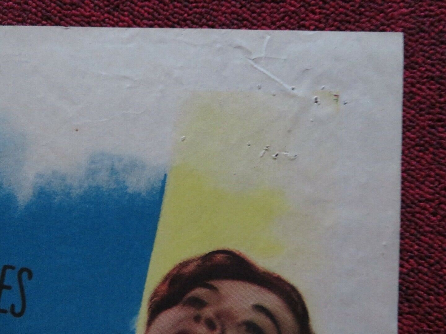 SUNNY SIDE OF THE STREET FOLDED US ONE SHEET POSTER FRANKIE LAINE 1951 Movie posters