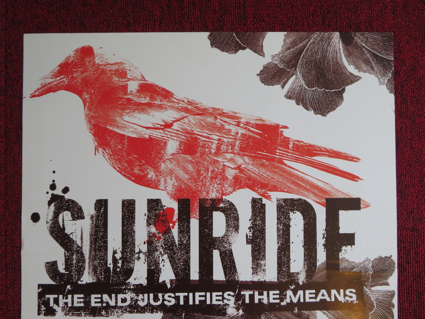 SUNRIDE THE END JUSTIFIES THE MEANS GERMAN MUSIC PROMO TOUR POSTER 2005 Rendezvous Cinema Movie posters