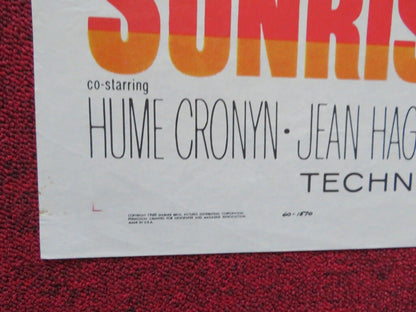 SUNRISE AT CAMPOBELLO FOLDED US ONE SHEET POSTER LUDMILA SAVELYEVA 1960 - Rendezvous Cinema