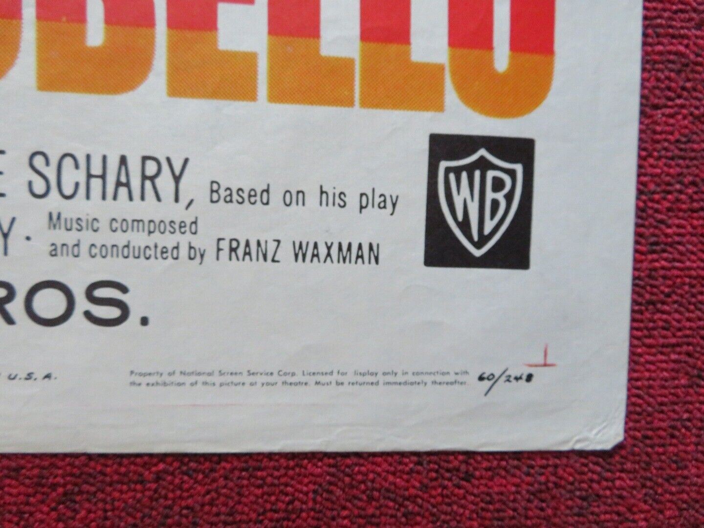 SUNRISE AT CAMPOBELLO FOLDED US ONE SHEET POSTER LUDMILA SAVELYEVA 1960 - Rendezvous Cinema