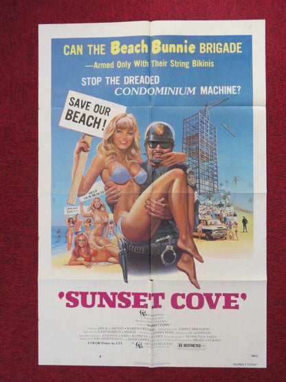 SUNSET COVE FOLDED US ONE SHEET POSTER JAY B.LARSON KAREN FREDRIK 1978 Movie posters