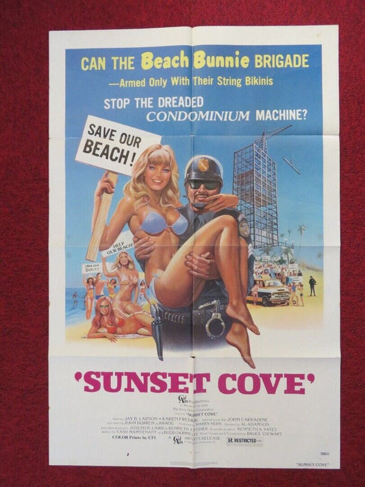 SUNSET COVE FOLDED US ONE SHEET POSTER JAY B.LARSON KAREN FREDRIK 1978 Movie posters