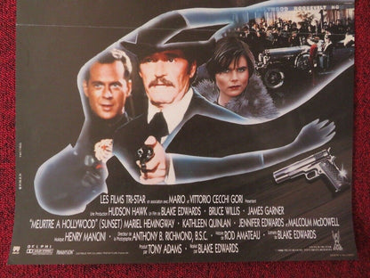 SUNSET FRENCH (15"x 21") POSTER BRUCE WILLIS JAMES GARNER 1988 - Rendezvous Cinema