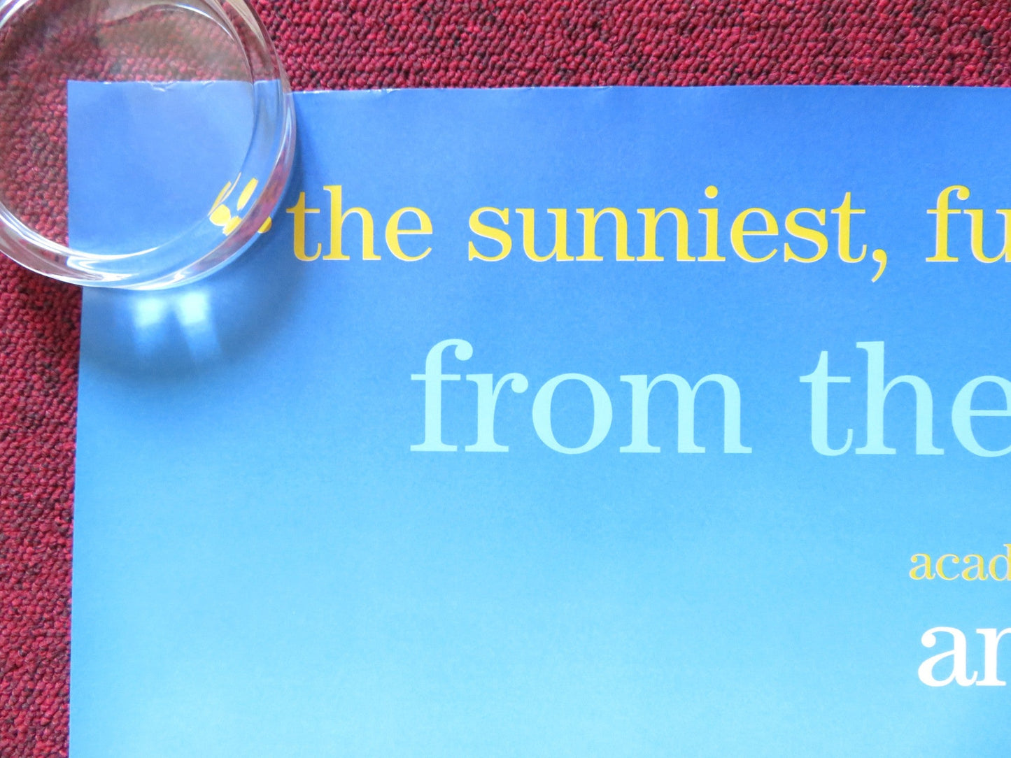 SUNSHINE CLEANING UK QUAD (30"x 40") ROLLED POSTER AMY ADAMS EMILY BLUNT 2008 Rendezvous Cinema Movie posters