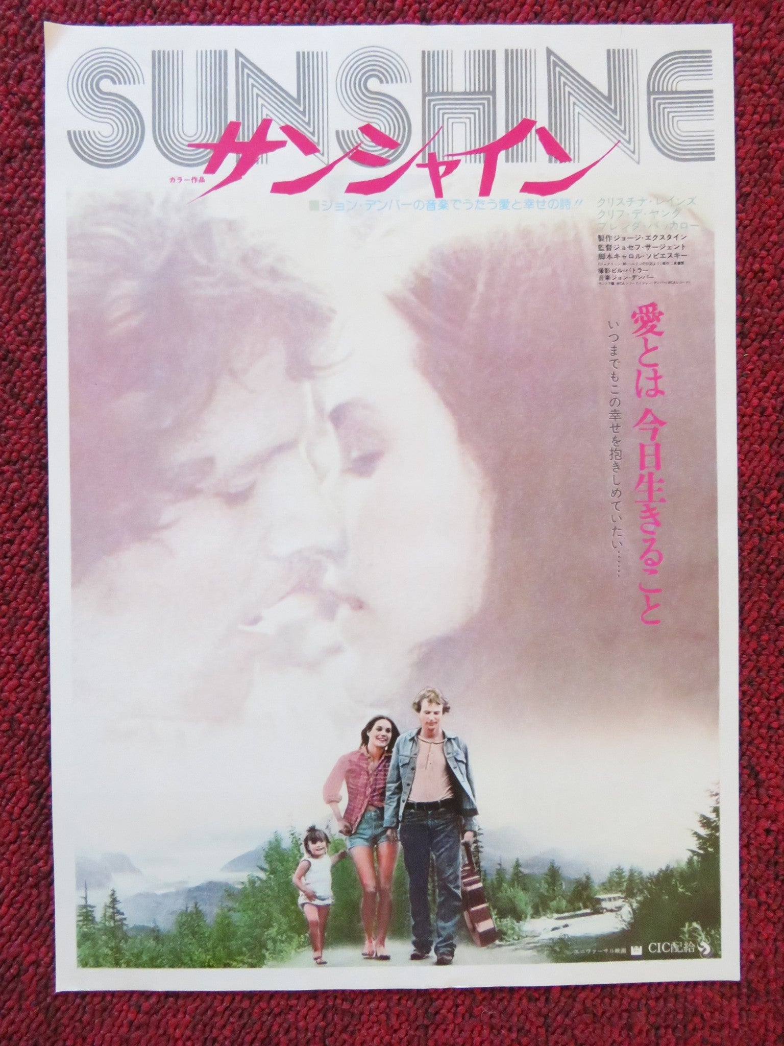 SUNSHINE JAPANESE CHIRASHI (B5) POSTER CRISTINA RAINES CLIFF DE YOUNG 1973 Rendezvous Cinema Movie posters
