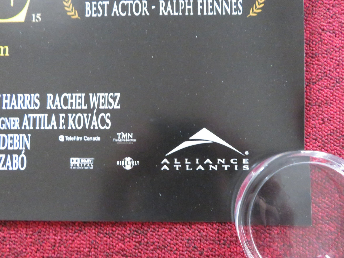 SUNSHINE UK QUAD (30"x 40") ROLLED POSTER RALPH FIENNES ROSEMARY HARRIS 1999 Rendezvous Cinema Movie posters