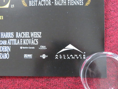 SUNSHINE UK QUAD (30"x 40") ROLLED POSTER RALPH FIENNES ROSEMARY HARRIS 1999 Rendezvous Cinema Movie posters