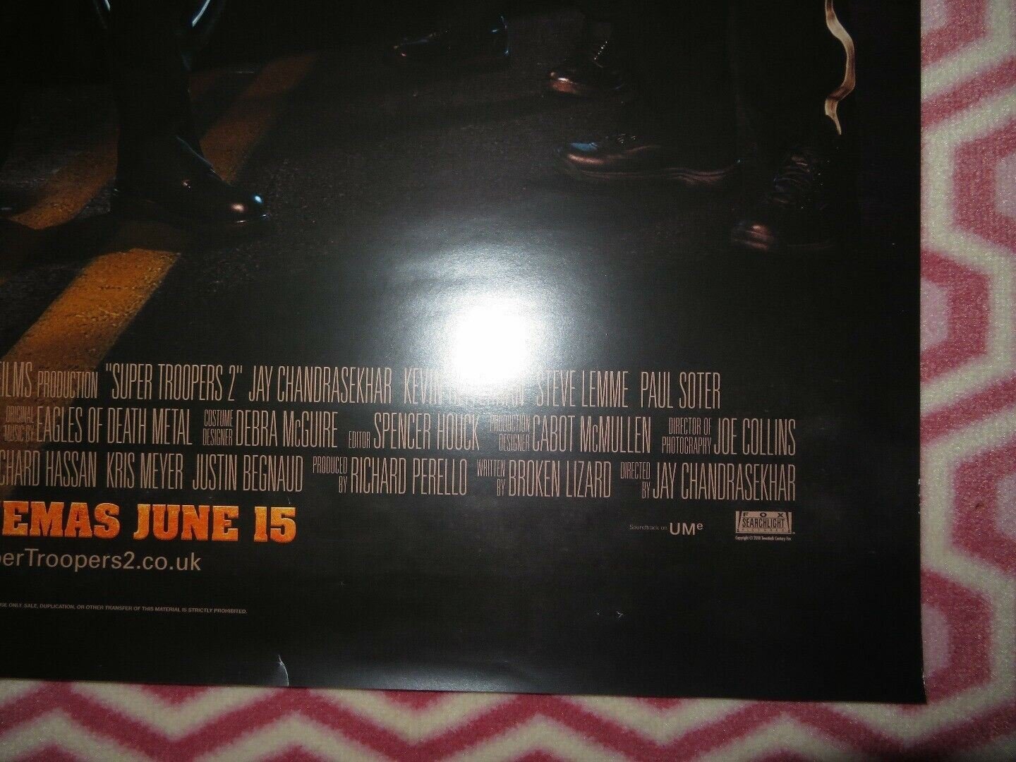 SUPER TROOPER 2 UK ONE SHEET (27"x 41") ROLLED POSTER SEANN WILLIAM SCOTT 2018 Movie posters