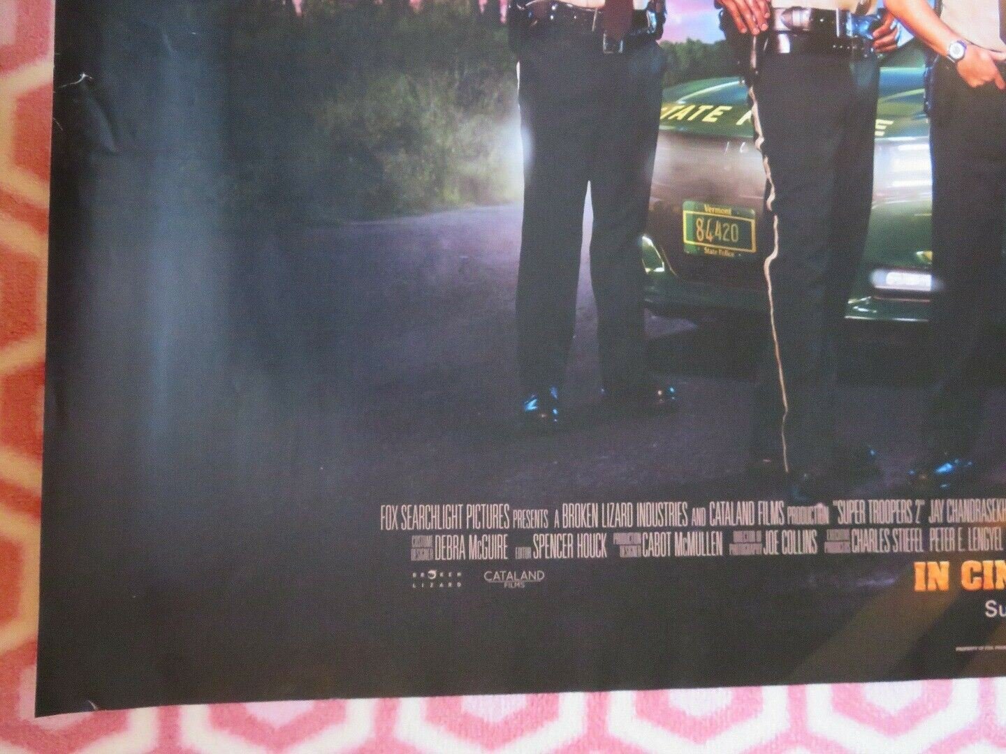 SUPER TROOPERS 2 BRITISH QUAD (30"x 40") ROLLED POSTER SEANN WILLIAM SCOTT 2018 Movie posters