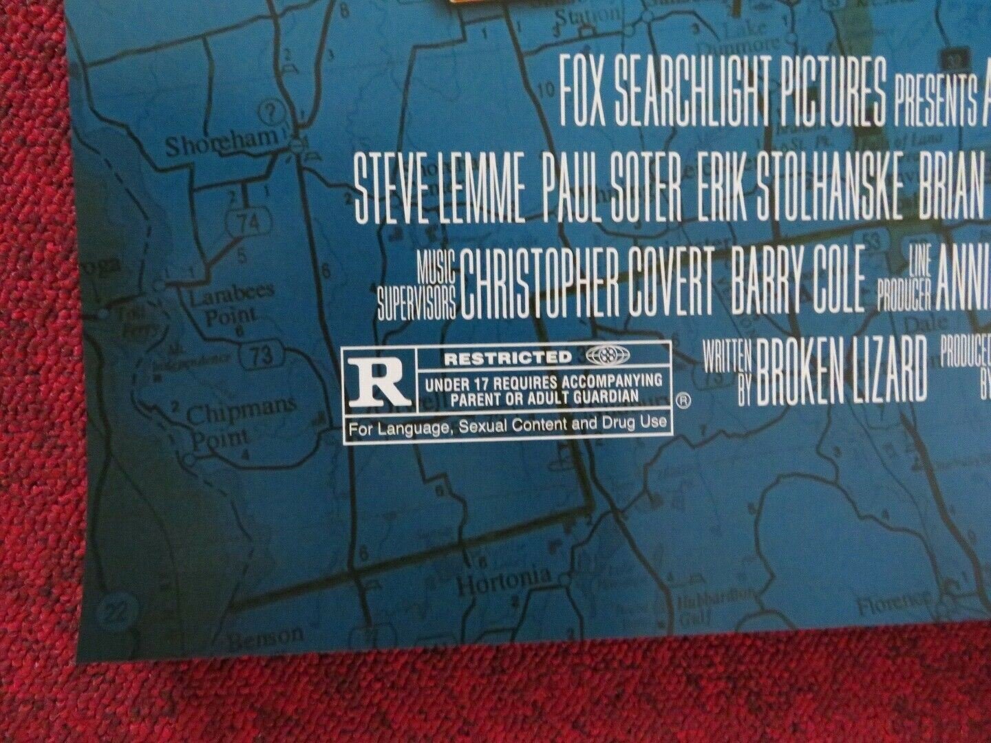 SUPER TROOPERS US ONE SHEET ROLLED POSTER ANDRE VIPPOLIS JOEY KERN 2001 - Rendezvous Cinema