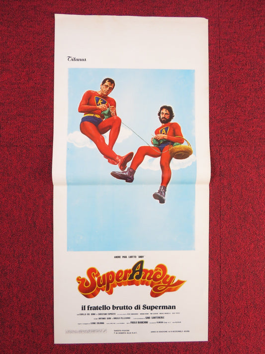 SUPERANDY, IL FRATELLO BRUTTO DI SUPERMAN ITALIAN LOCANDINA POSTER LUOTTO 1979 Rendezvous Cinema Movie posters