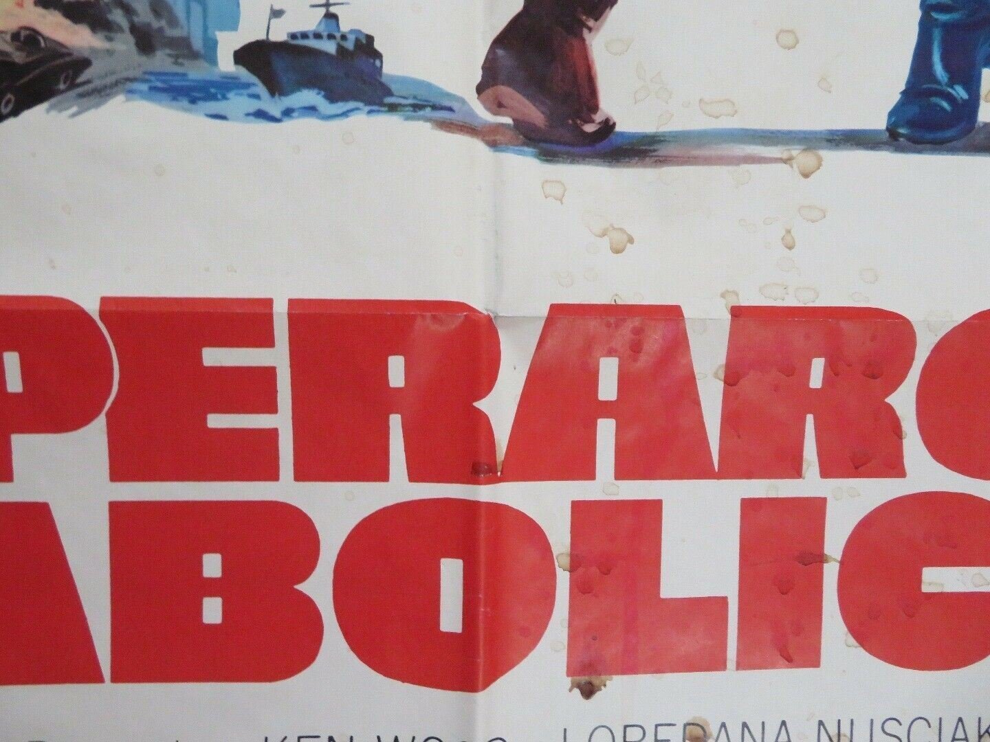 SUPERARGO VS DIABOLICUS US ONE SHEET POSTER KEN WOOD LOREDANA NUSCIAK 1968 Movie posters