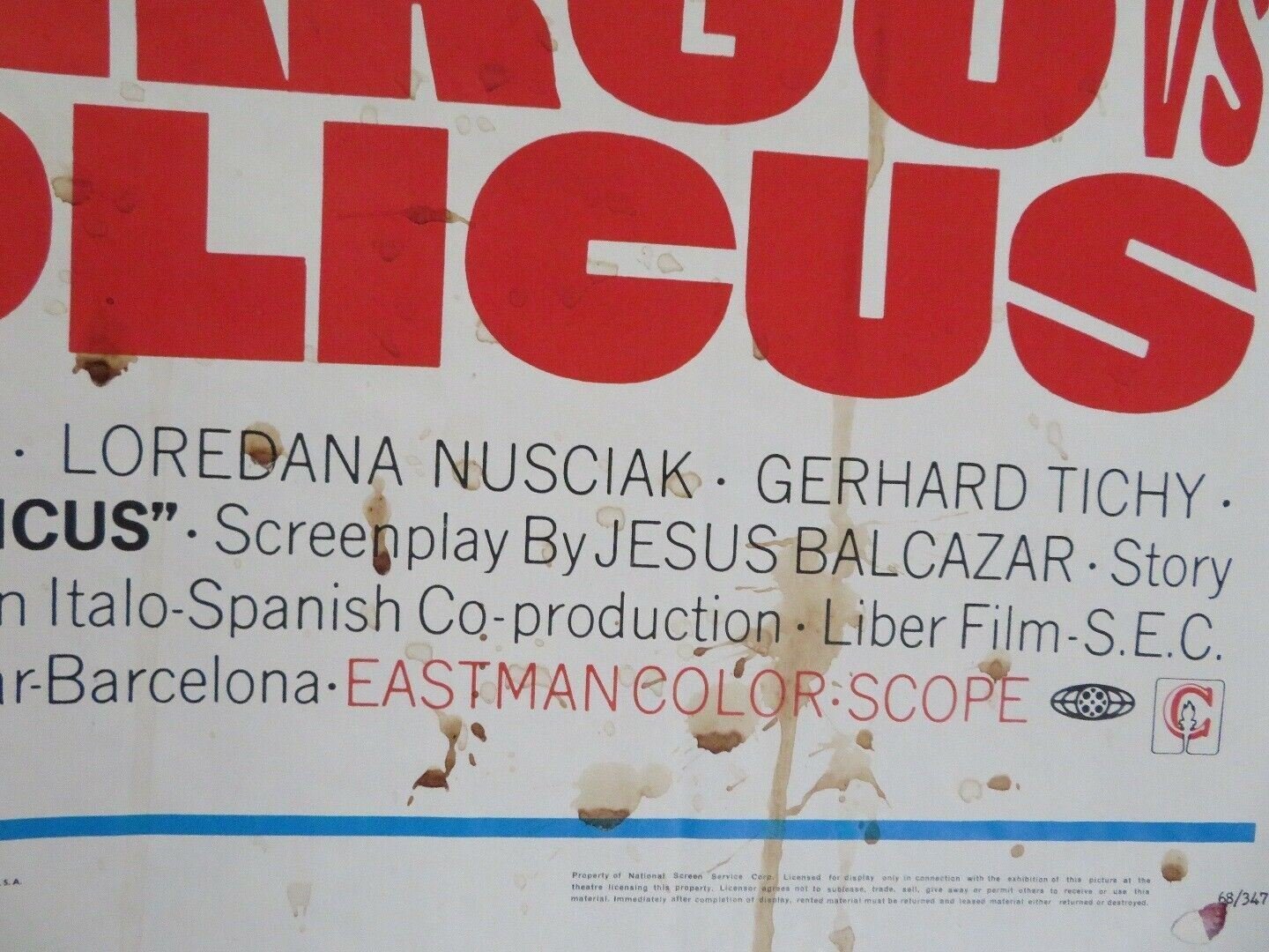 SUPERARGO VS DIABOLICUS US ONE SHEET POSTER KEN WOOD LOREDANA NUSCIAK 1968 Movie posters