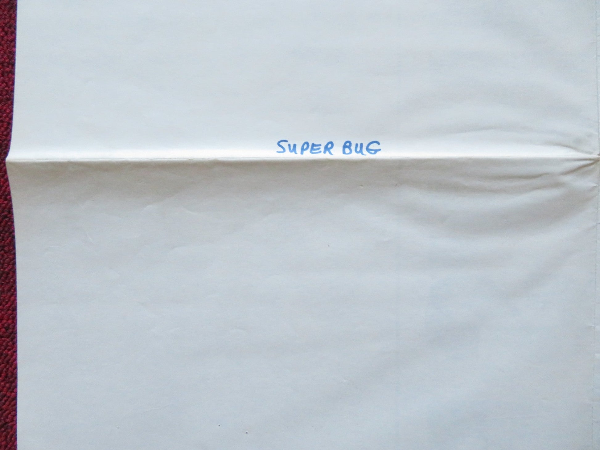 SUPERBUG FOLDED US ONE SHEET POSTER RUDOLF ZEHETGRUBER SAL BORGESE 1975 Rendezvous Cinema Movie posters