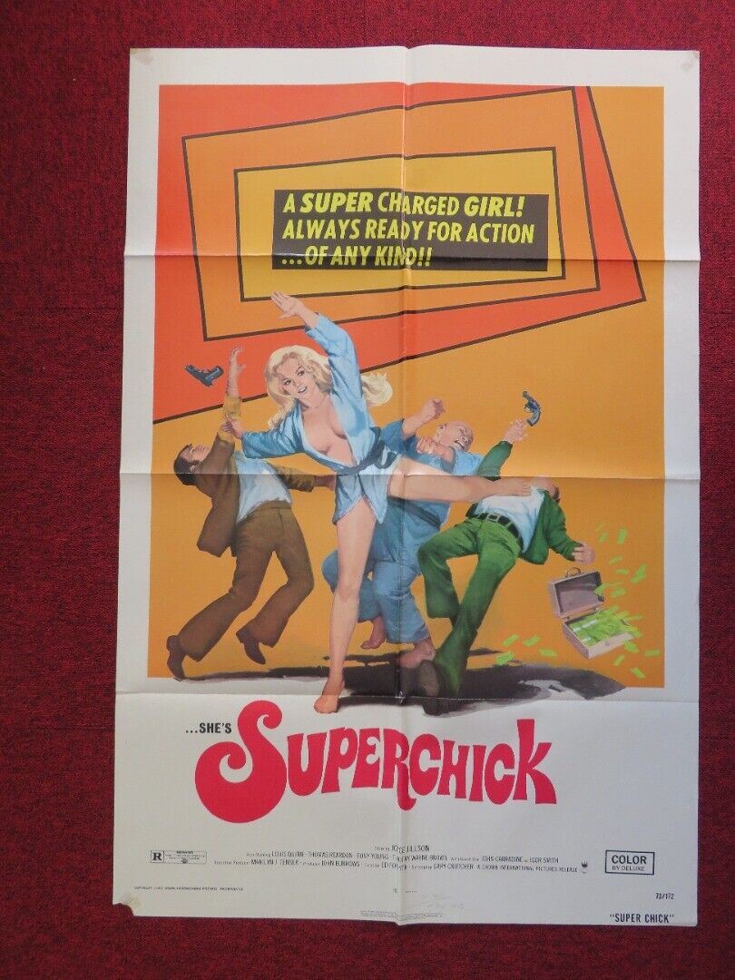 SUPERCHICK FOLDED US ONE SHEET POSTER JOYCE JILLSON LOUIS QUINN 1973 - Rendezvous Cinema
