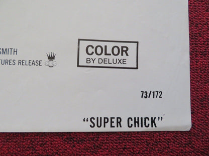 SUPERCHICK FOLDED US ONE SHEET POSTER JOYCE JILLSON LOUIS QUINN 1973 - Rendezvous Cinema
