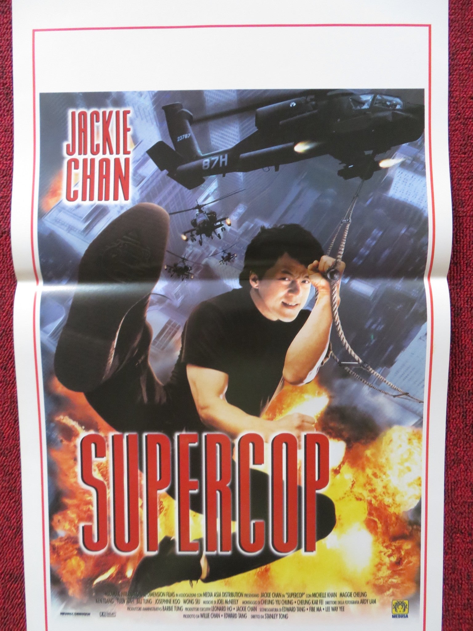SUPERCOP ITALIAN LOCANDINA POSTER JACKIE CHAN MICHELLE YEOH 1997 Rendezvous Cinema Movie posters