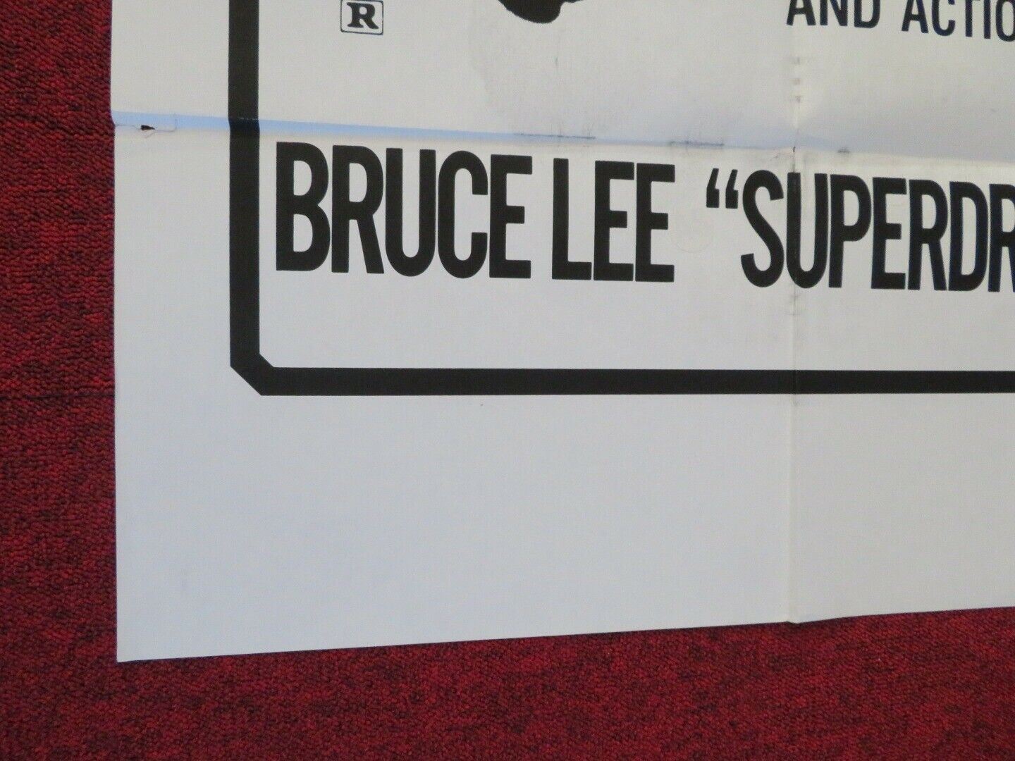 SUPERDRAGON / Dragon: The Bruce Lee Story FOLDED US ONE SHEET POSTER B LEE 1993 Movie posters