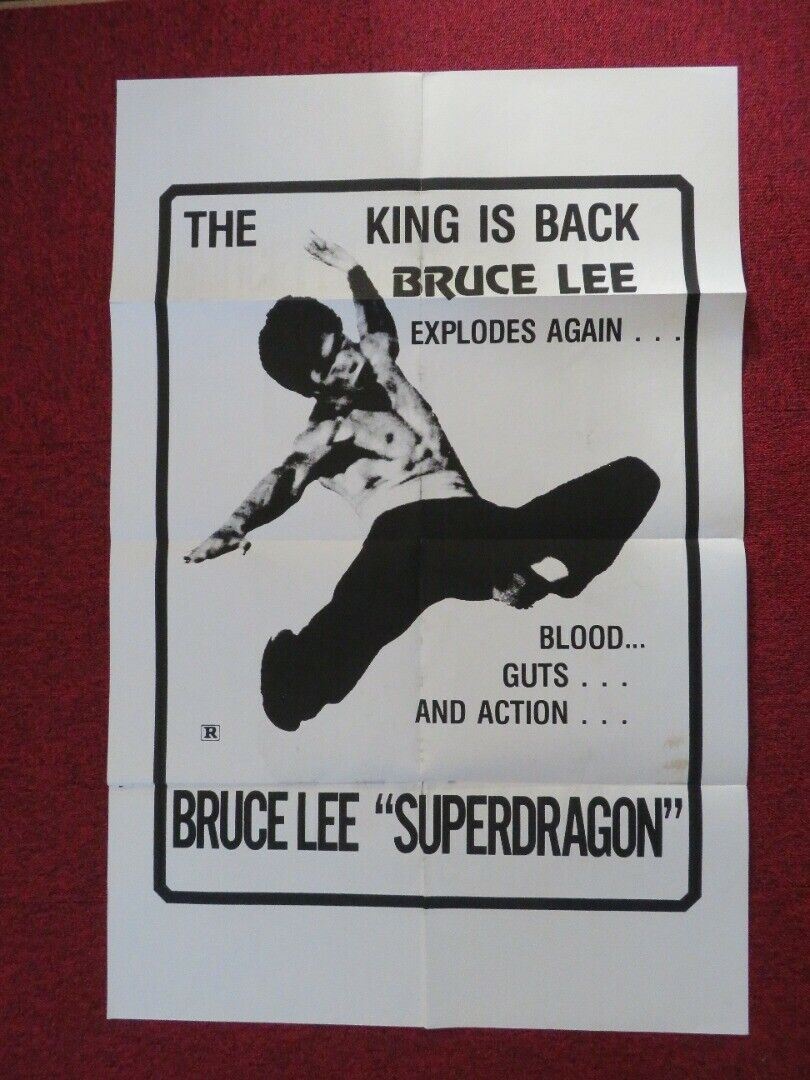 SUPERDRAGON / Dragon: The Bruce Lee Story FOLDED US ONE SHEET POSTER B LEE 1993 Movie posters