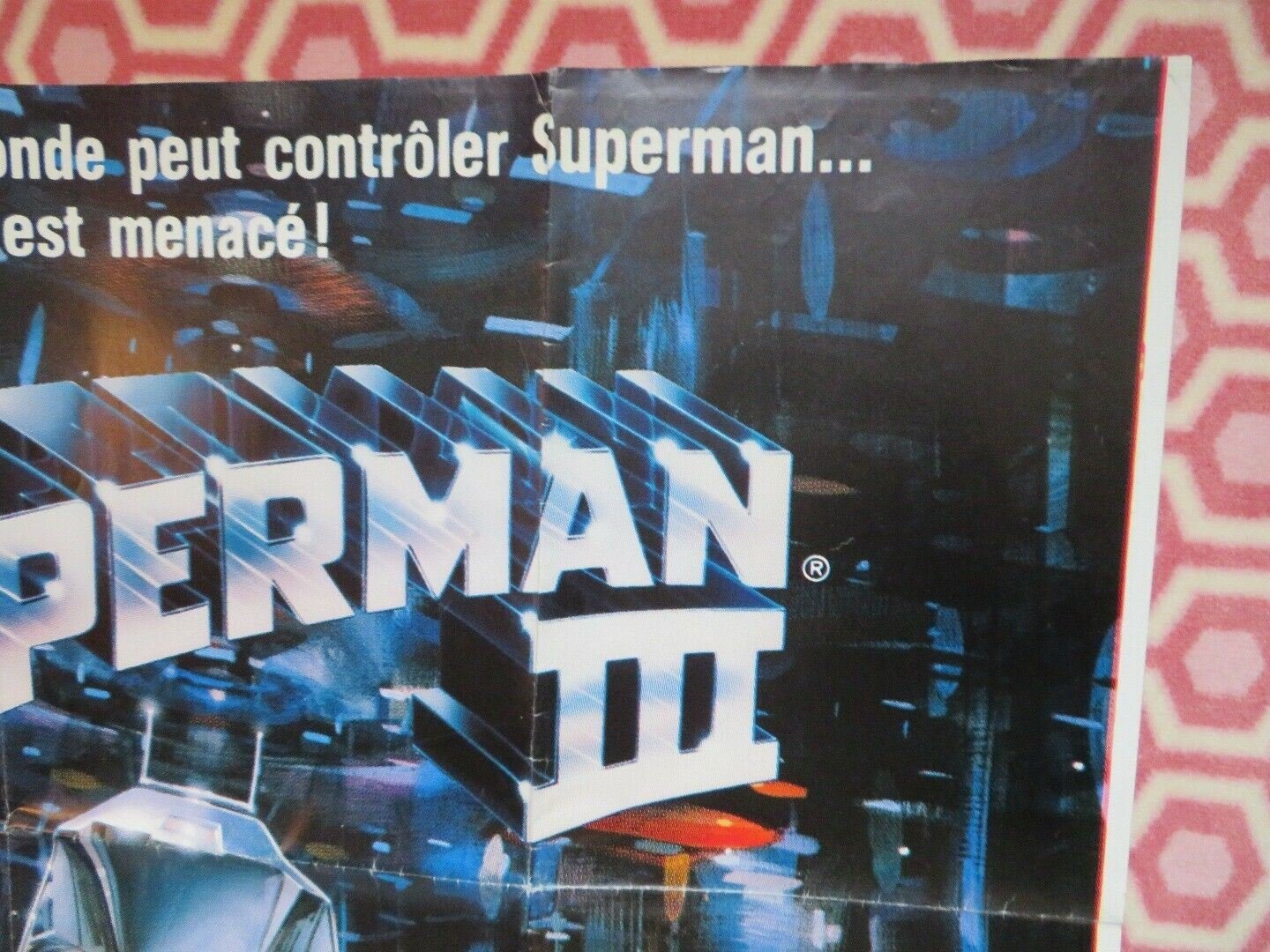 SUPERMAN 3 FRENCH GRANDE (62"x 47") POSTER REEVE PRYOR 1983 - Rendezvous Cinema