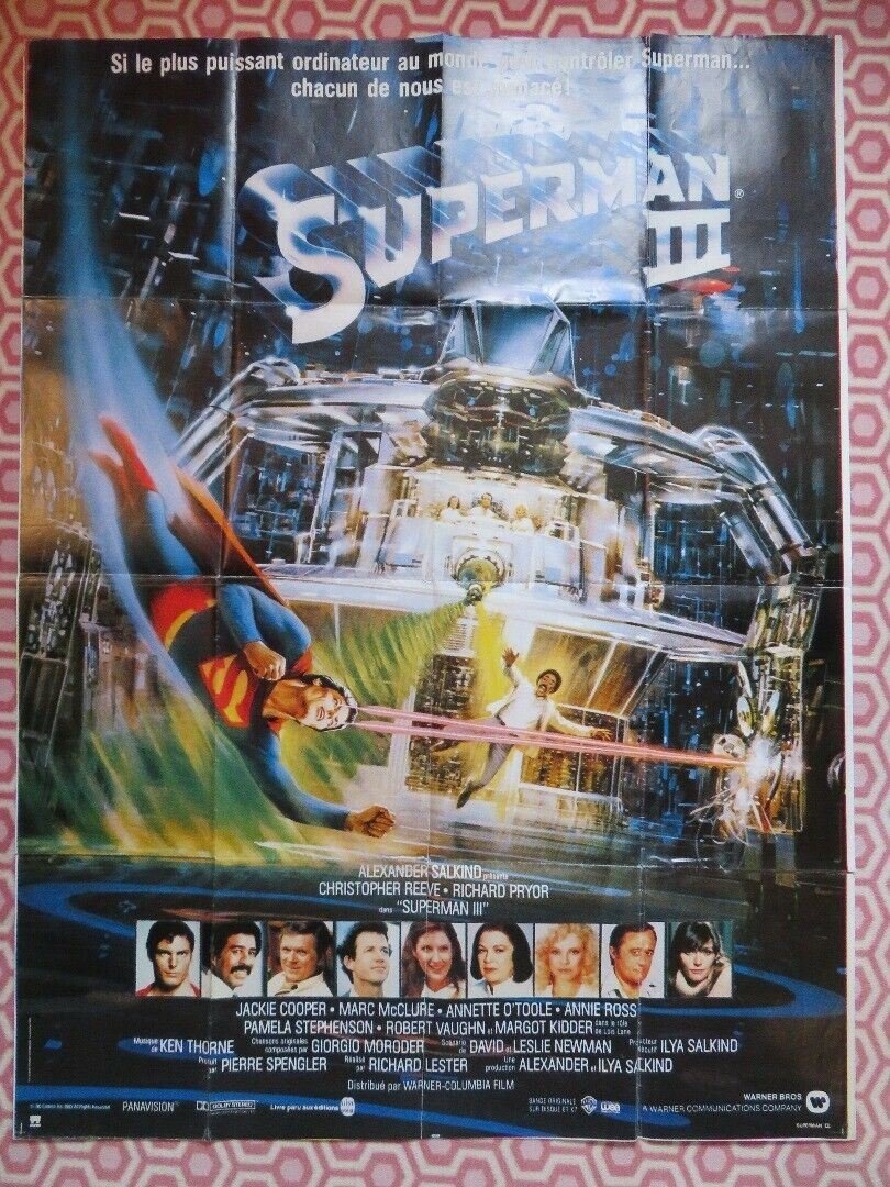 SUPERMAN 3 FRENCH GRANDE (62"x 47") POSTER REEVE PRYOR 1983 - Rendezvous Cinema