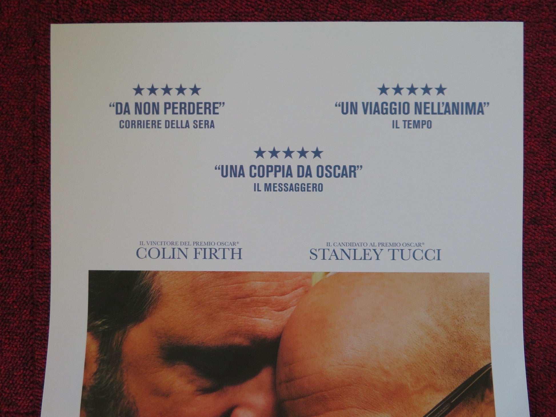 SUPERNOVA ITALIAN LOCANDINA (26.5"x12.5") POSTER COLIN FIRTH STANLEY TUCCI 2020 Rendezvous Cinema Movie posters