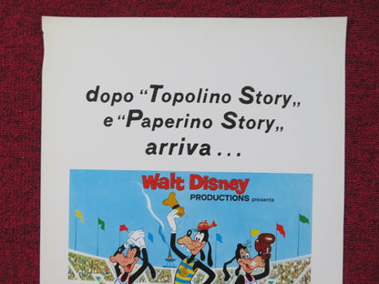 SUPERSTAR GOOFY ITALIAN LOCANDINA POSTER DISNEY PINTO COLVIG 1972 Rendezvous Cinema Movie posters