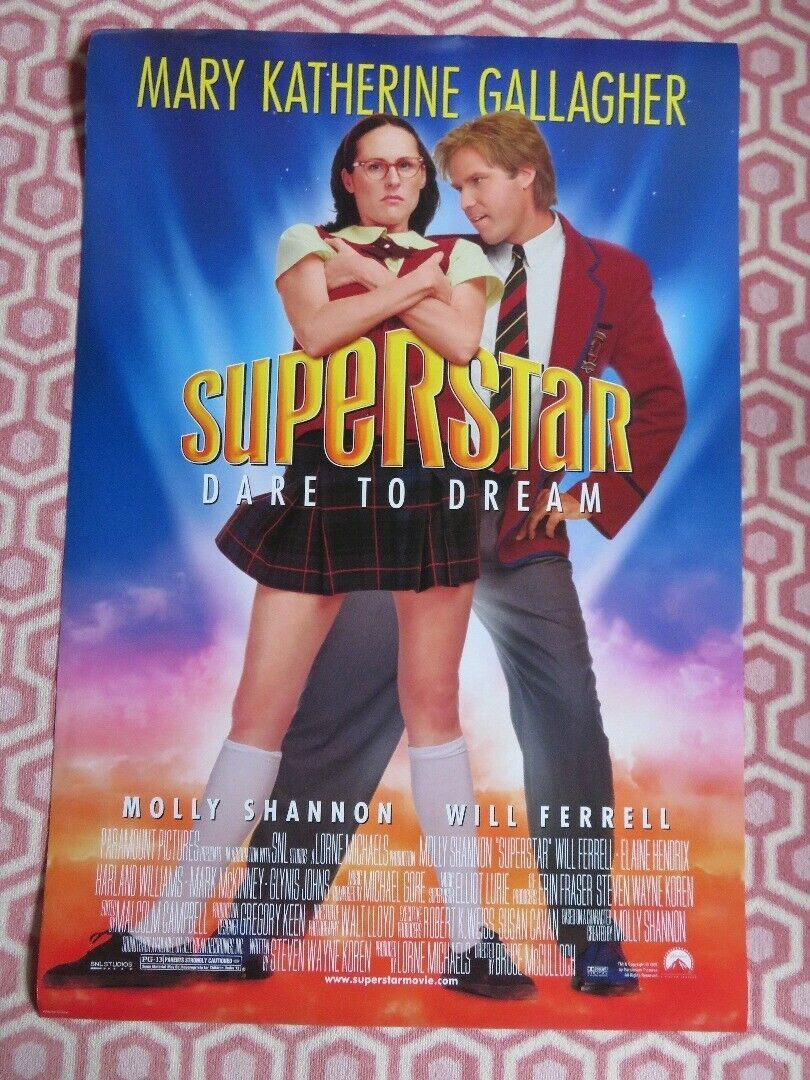 SUPERSTAR ONE SHEET ROLLED POSTER MOLLY SHANNON WILL FERRELL 1999 Movie posters