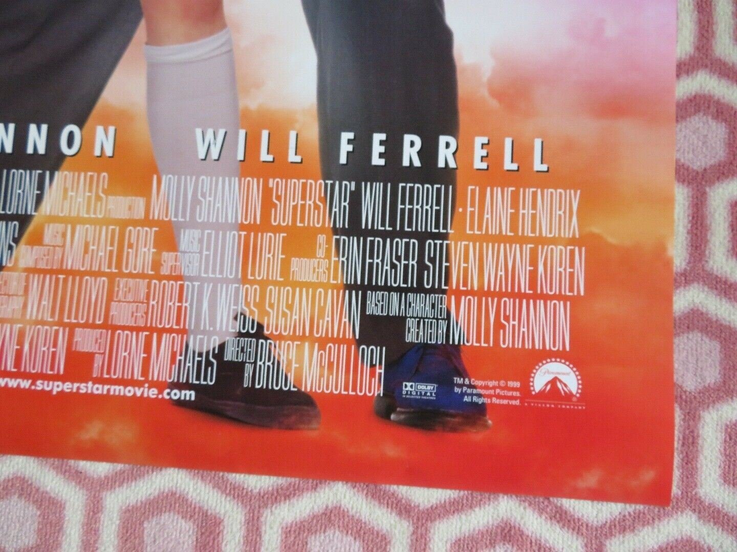 SUPERSTAR ONE SHEET ROLLED POSTER MOLLY SHANNON WILL FERRELL 1999 Movie posters