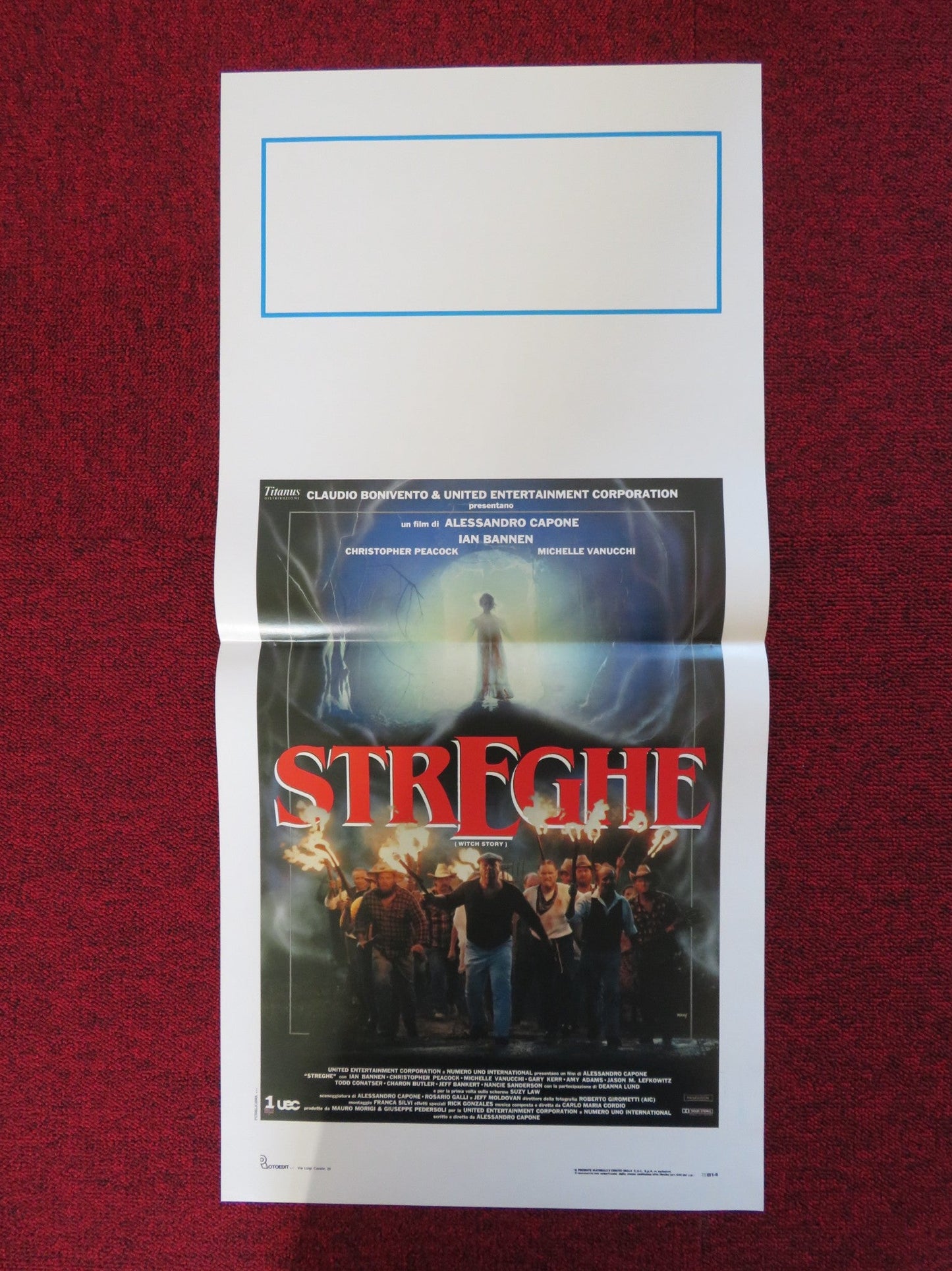 SUPERSTITION 2 ITALIAN LOCANDINA POSTER AMY ADAMS PIERRE AGOSTINO 1989 Rendezvous Cinema Movie posters