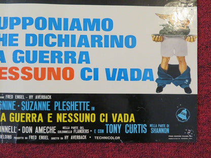 SUPPONIAMO CHE DICHIARINO LA GUERRA E NESSUNO CI VADA ITALIAN FOTOBUSTA POSTER Movie posters