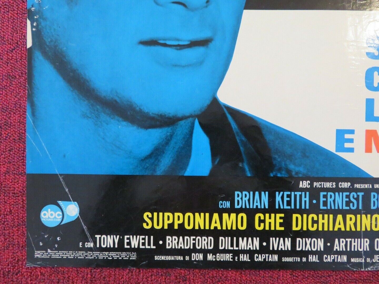 SUPPONIAMO CHE DICHIARINO LA GUERRA E NESSUNO CI VADA ITALIAN FOTOBUSTA POSTER Movie posters
