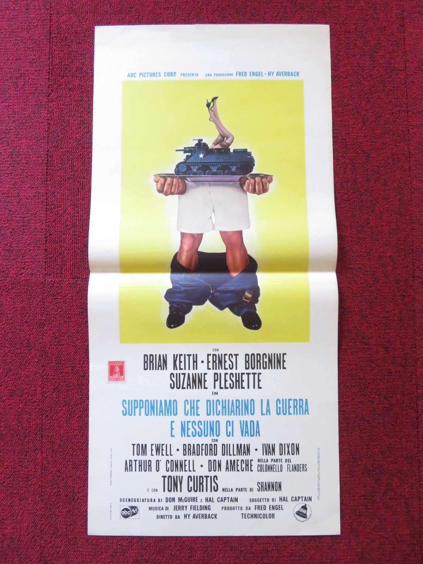 SUPPOSE THEY GAVE A WAR AND NOBODY CAME ITALIAN LOCANDINA POSTER T. CURTIS 1970 Rendezvous Cinema Movie posters