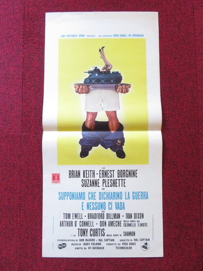 SUPPOSE THEY GAVE A WAR AND NOBODY CAME ITALIAN LOCANDINA POSTER T. CURTIS 1970 Rendezvous Cinema Movie posters