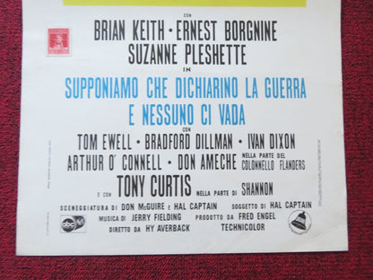 SUPPOSE THEY GAVE A WAR AND NOBODY CAME ITALIAN LOCANDINA POSTER T. CURTIS 1970 Rendezvous Cinema Movie posters