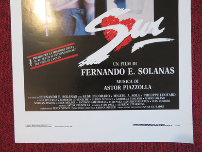 SUR / THE SOUTH ITALIAN LOCANDINA POSTER FERNANDO E. SOLANAS 1988 Rendezvous Cinema Movie posters