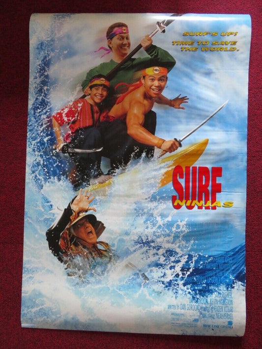 SURF NINJAS US ONE SHEET ROLLED POSTER LESLIE NIELSEN ERNIE REYES 1993 Movie posters
