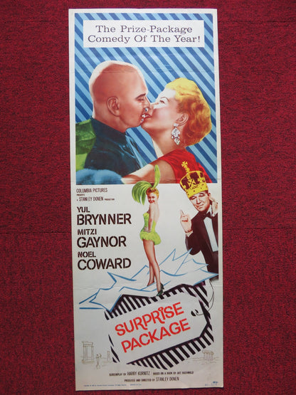 SURPRISE PACKAGE US INSERT (14"x 36") POSTER YUL BRYNNER MITZI GAYNOR 1960 Rendezvous Cinema Movie posters