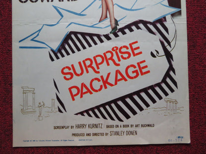 SURPRISE PACKAGE US INSERT (14"x 36") POSTER YUL BRYNNER MITZI GAYNOR 1960 Rendezvous Cinema Movie posters