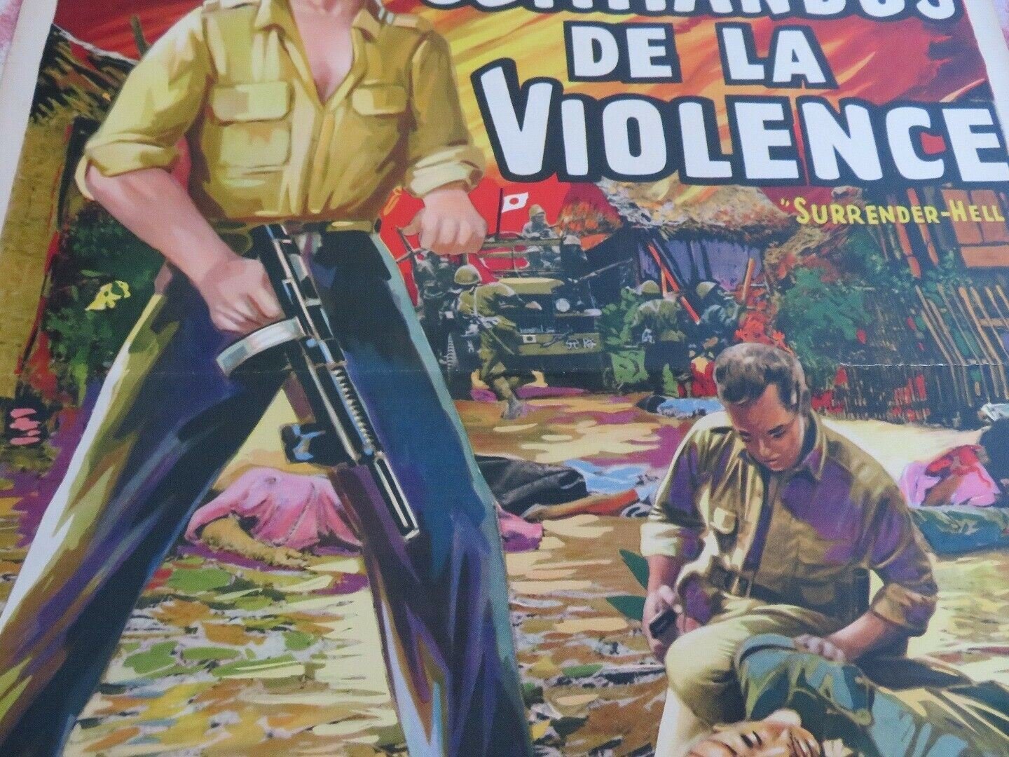 SURRENDER HELL! BELGIUM (21"x 14") POSTER KEITH ANDRE SUSAN CABOT 1959 Movie posters