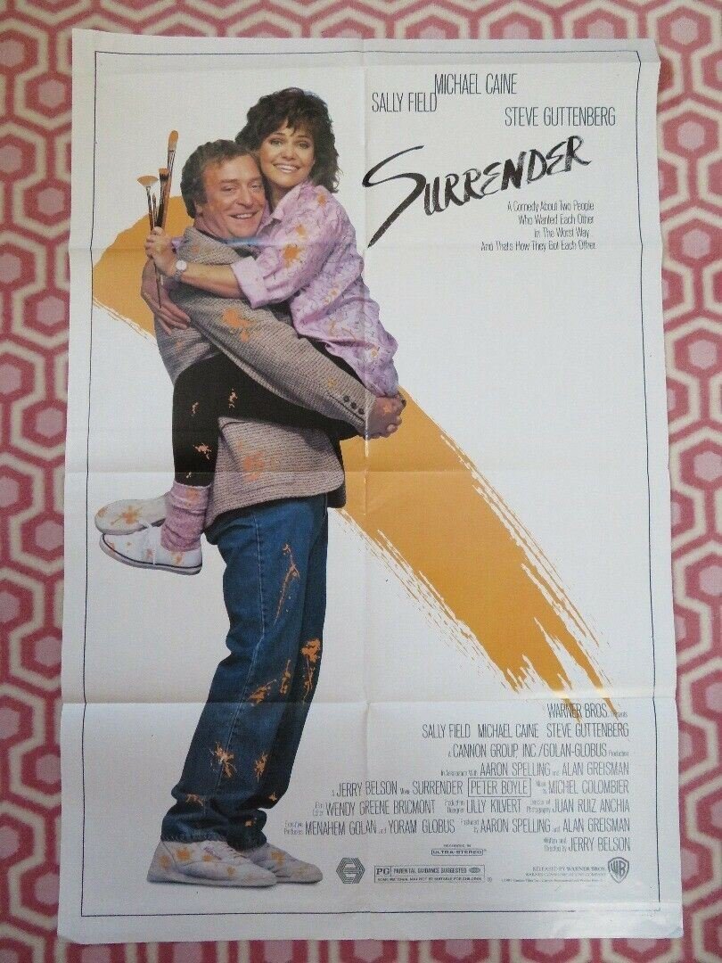 SURRENDER STYLE B US ONE SHEET POSTER MICHAEL CAINE SALLY FIELD 1987 Movie posters