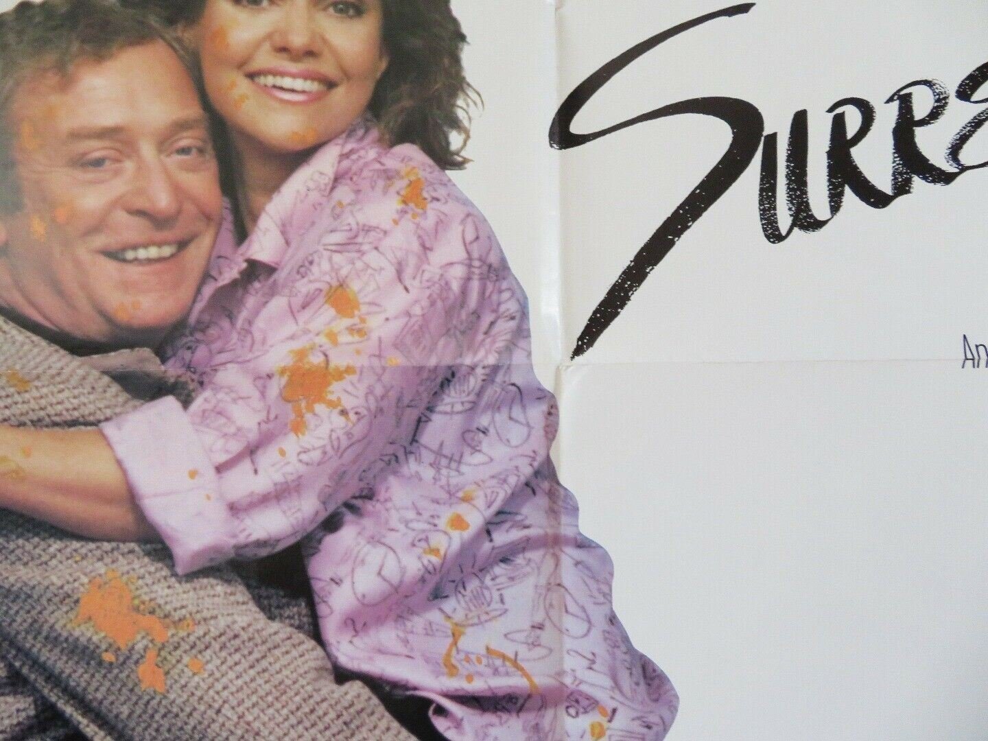 SURRENDER STYLE B US ONE SHEET POSTER MICHAEL CAINE SALLY FIELD 1987 Movie posters