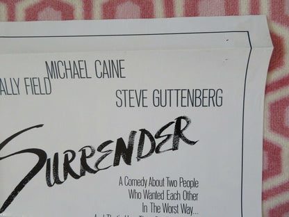 SURRENDER STYLE B US ONE SHEET POSTER MICHAEL CAINE SALLY FIELD 1987 Movie posters